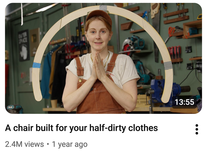 Creator sharing a project idea in a YouTube video